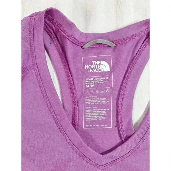 The North Face Womens Purple Cotton Blend  Basic Tank Scoop‎ Neck Size Medium - Picture 5 of 5
